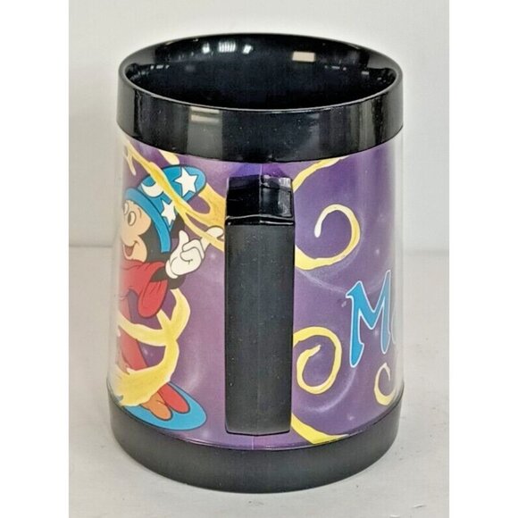 Vintage 1980's RARE Disney Mickey's Magic Potion Black Plastic Handle Mug - Picture 5 of 9
